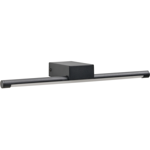 Beliani Picture and Mirror LED Light CASAL Metal Black Beliani Picture and Mirror LED Light CASAL Metal Black