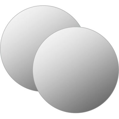 vidaXL Wall Mirror Set - 60cm Square & Round Decor vidaXL Wall Mirror Set - 60cm Square & Round Decor