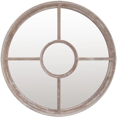 vidaXL Sand Round Mirror 60x4 cm - Indoor Use vidaXL Sand Round Mirror 60x4 cm - Indoor Use