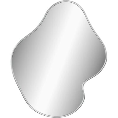 vidaXL Silver Wall Mirror 50x40 cm - Bathroom Vanity Decor vidaXL Silver Wall Mirror 50x40 cm - Bathroom Vanity Decor