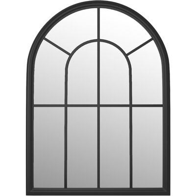 vidaXL Black Iron Wall Mirror 60x45 cm - Mirror vidaXL Black Iron Wall Mirror 60x45 cm - Mirror