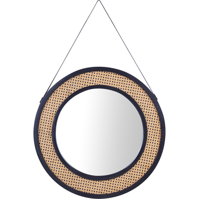 Beliani Wall Mirror CAMBRAI Rattan Natural - Wall Mirror Beliani Wall Mirror CAMBRAI Rattan Natural - Wall Mirror
