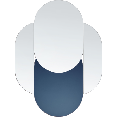 Beliani Chaillon Wall Mirror - Modern Irregular Round Glass MDF Beliani Chaillon Wall Mirror - Modern Irregular Round Glass MDF