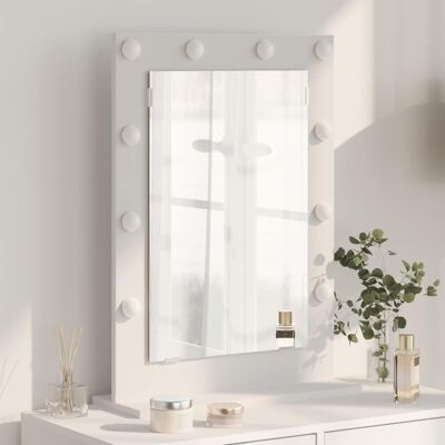 vidaXL Vanity Mirror 70x50x18 - White - Wood - Mirror vidaXL Vanity Mirror 70x50x18 - White - Wood - Mirror