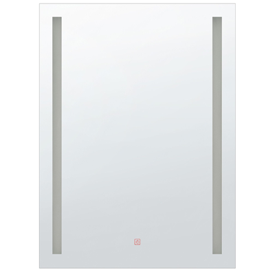 Beliani LED Bathroom Mirror MARTINET 70 cm 90 cm Silver Beliani LED Bathroom Mirror MARTINET 70 cm 90 cm Silver