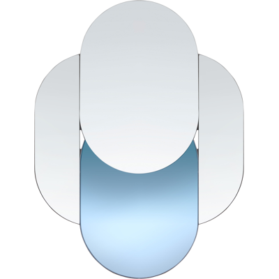 Beliani Chaillon Wall Mirror - Modern Irregular Round Glass MDF Beliani Chaillon Wall Mirror - Modern Irregular Round Glass MDF