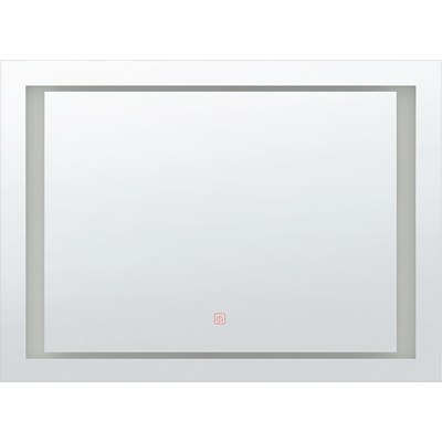 Beliani Wall Mounted LED Mirror - Bathroom Mirror - Silver Beliani Wall Mounted LED Mirror - Bathroom Mirror - Silver
