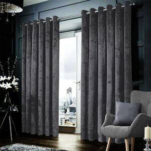 Imperial Rooms Charcoal Velvet Curtains - Curtains Imperial Rooms Charcoal Velvet Curtains - Curtains