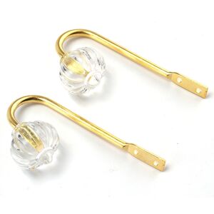Unbranded (Gold) 2X Metal Crystal Curtain Holdback Décor Unbranded (Gold) 2X Metal Crystal Curtain Holdback Décor