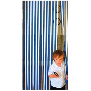 Holland Plastics Blue & White Slat Door Curtain - Door Curtain Holland Plastics Blue & White Slat Door Curtain - Door Curtain