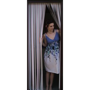 Holland Plastics Original Brand (Pink & White) Heavy Duty Strip Blind/Fly Blind 80cm wide x 200cm drop Holland Plastics Original Brand (Pink & White) Heavy Duty Strip Blind/Fly Blind 80cm wide x 200cm drop