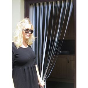 Holland Plastics Original Brand (Silver/White/Green) Heavy Duty Strip blind 100cm Wide x 200 cm Drop Holland Plastics Original Brand (Silver/White/Green) Heavy Duty Strip blind 100cm Wide x 200 cm Drop