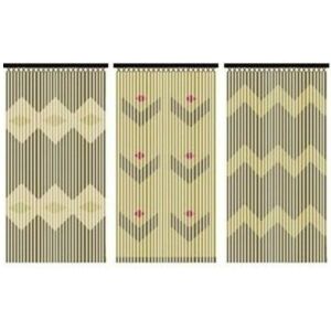 Unbranded JVL Tuscany Hanging Wooden Beaded Door Curtain Screen Bamboo Unbranded JVL Tuscany Hanging Wooden Beaded Door Curtain Screen Bamboo