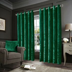 Imperial Rooms (Green, 66" x 54" (168cm x 137cm))Velvet Blackout Curtains Eyelet Ring Top Imperial Rooms (Green, 66" x 54" (168cm x 137cm))Velvet Blackout Curtains Eyelet Ring Top
