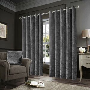 Imperial Rooms (Grey, 66" x 72" (168cm x 183cm))Velvet Blackout Curtains Eyelet Ring Top Imperial Rooms (Grey, 66" x 72" (168cm x 183cm))Velvet Blackout Curtains Eyelet Ring Top