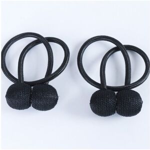 Unbranded (Black) Magnetic Buckle Straps Clips Home Rope Tiebacks 2Pcs Tie Backs Curtain H Unbranded (Black) Magnetic Buckle Straps Clips Home Rope Tiebacks 2Pcs Tie Backs Curtain H