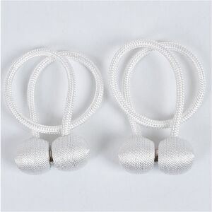 Unbranded (White) Magnetic Buckle Straps Clips Home Rope Tiebacks 2Pcs Tie Backs Curtain H Unbranded (White) Magnetic Buckle Straps Clips Home Rope Tiebacks 2Pcs Tie Backs Curtain H