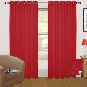 Homescapes Wine Thermal Blackout Eyelet Curtain Pair - Curtain Pair Homescapes Wine Thermal Blackout Eyelet Curtain Pair - Curtain Pair