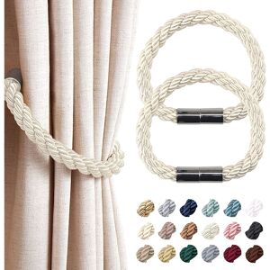NLTLEADER ( 2 Pack, Beige) Strong Magnetic Curtain Tiebacks Modern Simple Style Drape Tie NLTLEADER ( 2 Pack, Beige) Strong Magnetic Curtain Tiebacks Modern Simple Style Drape Tie