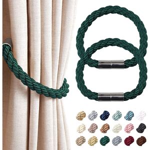 NLTLEADER ( 2 Pack, Green) Strong Magnetic Curtain Tiebacks Modern Simple Style Drape Tie NLTLEADER ( 2 Pack, Green) Strong Magnetic Curtain Tiebacks Modern Simple Style Drape Tie