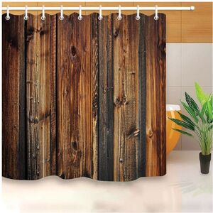 Unbranded (C, 150x180cm) 3D Print Fabric Rustic Wood Shower Curtain Set Waterproof Mildewp Unbranded (C, 150x180cm) 3D Print Fabric Rustic Wood Shower Curtain Set Waterproof Mildewp
