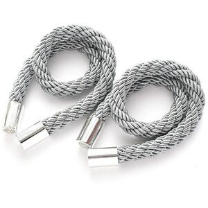 GreenZech (Grey) 2Pcs Curtain Tiebacks Twist Random Modeling Window Holdbacks Decorative H GreenZech (Grey) 2Pcs Curtain Tiebacks Twist Random Modeling Window Holdbacks Decorative H