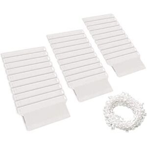 EveryHome Vertical Blind Set of 30 89mm Bottom Weights & 6m 89mm Bottom Chain - EveryHome Vertical Blind Set of 30 89mm Bottom Weights & 6m 89mm Bottom Chain -