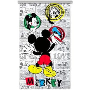 Disney AG Design Mickey Mouse Kids Curtains/3D Photo Print, Polyester, Multi-Col Disney AG Design Mickey Mouse Kids Curtains/3D Photo Print, Polyester, Multi-Col