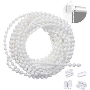 First blinds Roller Blind and Roman Shade Blind Beaded Chain Cord White Plastic First blinds Roller Blind and Roman Shade Blind Beaded Chain Cord White Plastic