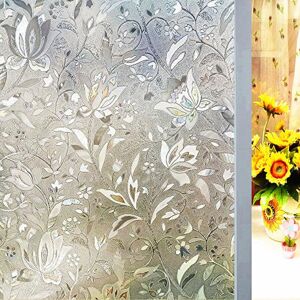 GreenZech 45cm*2m Static Glueless Reusable Removable Flower Window Glass Film Home Decorat GreenZech 45cm*2m Static Glueless Reusable Removable Flower Window Glass Film Home Decorat