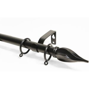 (210 - 360 cm, Black (Spiral)) Lister Cartwright 16-19 mm Extendable Metal Curta (210 - 360 cm, Black (Spiral)) Lister Cartwright 16-19 mm Extendable Metal Curta