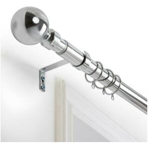 Moonlight Bedding Limited (Plain Ball Chrome, 120-210 cm (48" - 83" In).) Extendable Metal Curtain Poles C Moonlight Bedding Limited (Plain Ball Chrome, 120-210 cm (48" - 83" In).) Extendable Metal Curtain Poles C
