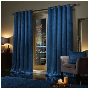 SUPREME BEDDING LTD (66" x 54" (168cm x 137cm), Navy) Luxury Velvet Curtains Ready Made Eyelet Ring SUPREME BEDDING LTD (66" x 54" (168cm x 137cm), Navy) Luxury Velvet Curtains Ready Made Eyelet Ring