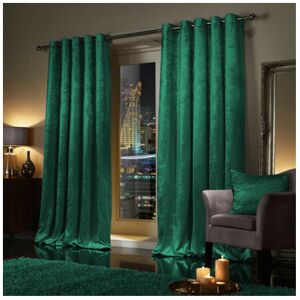 SUPREME BEDDING LTD (66" x 72" (168cm x 183cm), Green Emerald) Luxury Velvet Curtains Ready Made Eye SUPREME BEDDING LTD (66" x 72" (168cm x 183cm), Green Emerald) Luxury Velvet Curtains Ready Made Eye
