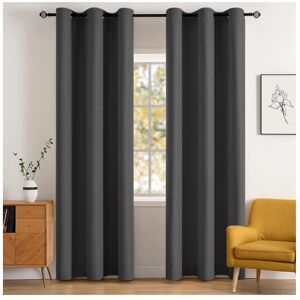 SUPREME BEDDING LTD (66" width x 84" drop (Single Panel), Dark Grey) Luxury Insulated Heavy Thermal SUPREME BEDDING LTD (66" width x 84" drop (Single Panel), Dark Grey) Luxury Insulated Heavy Thermal