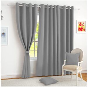 SUPREME BEDDING LTD (66" width x 84" drop (Single Panel), Light Grey) Luxury Insulated Heavy Thermal SUPREME BEDDING LTD (66" width x 84" drop (Single Panel), Light Grey) Luxury Insulated Heavy Thermal