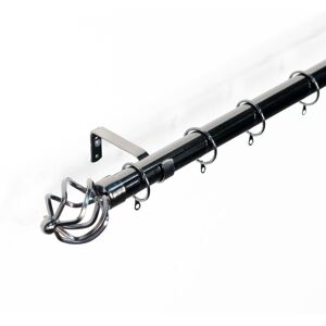 Kestral (120-210 cm, Cage Finial (Black Nickel)) 28 mm Extendable Curtain Pole Rods Easy Kestral (120-210 cm, Cage Finial (Black Nickel)) 28 mm Extendable Curtain Pole Rods Easy