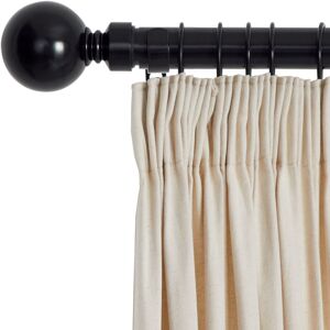 Imperial Rooms (120-210 cm (48" - 83" In), Matte Black) Metal Curtain Pole Finials Rings Rod Fi Imperial Rooms (120-210 cm (48" - 83" In), Matte Black) Metal Curtain Pole Finials Rings Rod Fi