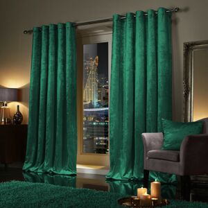 Imperial Rooms (90" x 90"-(228cm x 228cm) ) Velvet Curtains Eyelet Ring Top Ready Made Green Imperial Rooms (90" x 90"-(228cm x 228cm) ) Velvet Curtains Eyelet Ring Top Ready Made Green