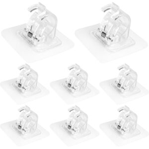 Typecat 8PCS No Drill Curtain Rod Brackets Curtain Rod Holder Hooks for Home Typecat 8PCS No Drill Curtain Rod Brackets Curtain Rod Holder Hooks for Home