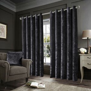 Imperial Rooms (Charcoal, 90" x 90" (228cm x 228cm))Velvet Blackout Curtains Eyelet Ring Top Imperial Rooms (Charcoal, 90" x 90" (228cm x 228cm))Velvet Blackout Curtains Eyelet Ring Top