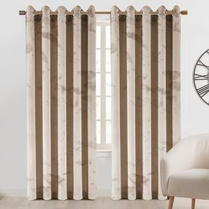 Imperial Rooms (Beige, 66" x 72" (168cm x 183cm))Velvet Blackout Curtains Eyelet Ring Top Imperial Rooms (Beige, 66" x 72" (168cm x 183cm))Velvet Blackout Curtains Eyelet Ring Top