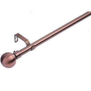 Lister Cartwright (120 - 210 cm, Antique Copper (Ball)) 19 mm Extendable Metal Curtain Poles Antiq Lister Cartwright (120 - 210 cm, Antique Copper (Ball)) 19 mm Extendable Metal Curtain Poles Antiq