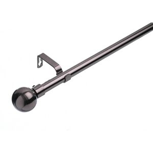 Lister Cartwright (120 - 210 cm, Black Nickel (Ball)) 19 mm Extendable Metal Curtain Poles Antiqe Lister Cartwright (120 - 210 cm, Black Nickel (Ball)) 19 mm Extendable Metal Curtain Poles Antiqe