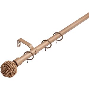 (70 - 120 cm, Bronze (Knotted Finials)) Lister Cartwright 19 mm Extendable Metal (70 - 120 cm, Bronze (Knotted Finials)) Lister Cartwright 19 mm Extendable Metal