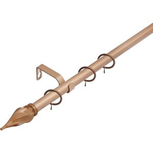 Lister Cartwright (210 - 360 cm, Bronze (Spiral)) 16-19 mm Extendable Metal Curtain Pole Rods Voil Lister Cartwright (210 - 360 cm, Bronze (Spiral)) 16-19 mm Extendable Metal Curtain Pole Rods Voil