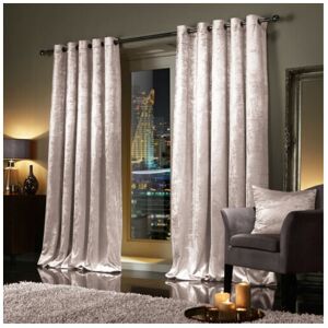 SUPREME BEDDING LTD (66" x 54" (168cm x 137cm), Beige) Luxury Velvet Curtains Ready Made Eyelet Ring SUPREME BEDDING LTD (66" x 54" (168cm x 137cm), Beige) Luxury Velvet Curtains Ready Made Eyelet Ring