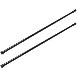 Exogio 2X Extendable Telescopic Spring Loaded Net Voile Tension Curtain Rail Pole Rods, Exogio 2X Extendable Telescopic Spring Loaded Net Voile Tension Curtain Rail Pole Rods,