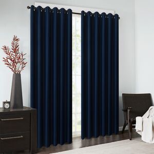 Zimel Homes (Navy, 66" x 90") Thick Thermal Blackout Ready Made Eyelet Ring Top Pair Curtain Zimel Homes (Navy, 66" x 90") Thick Thermal Blackout Ready Made Eyelet Ring Top Pair Curtain