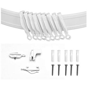 REMI TOOLS LTD 6 Meter Plastic Curtain Track Glider Rail For Straight And Bay Windows REMI TOOLS LTD 6 Meter Plastic Curtain Track Glider Rail For Straight And Bay Windows